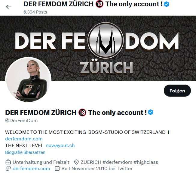 Die besten Dominas, Herrinnen und Bizarrladies  im FemDom Zurich, dem grössten Domina BDSM Studio in der Schweiz