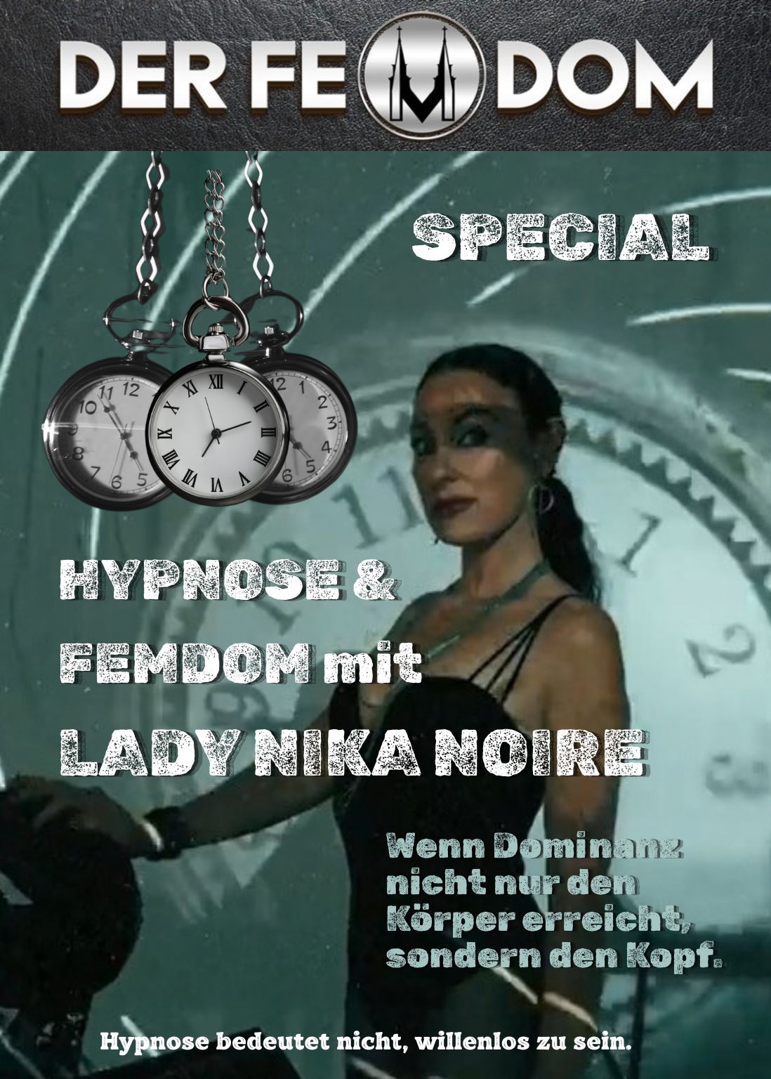 Hypnose special mit Lady Nika Noire im grössten und besten BDSM Domina Studio der Schweiz zwischen Flughafen und Zürich
